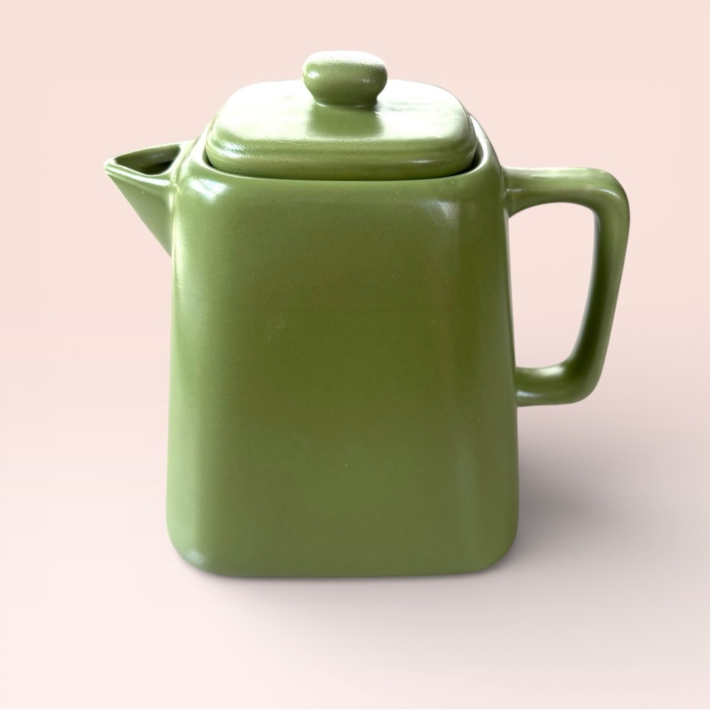 STARBUCKS 2012 Verde Green Ceramic Tea Pot W/ Lid 32oz Microwave Dishwasher Safe - Picture 3 of 12
